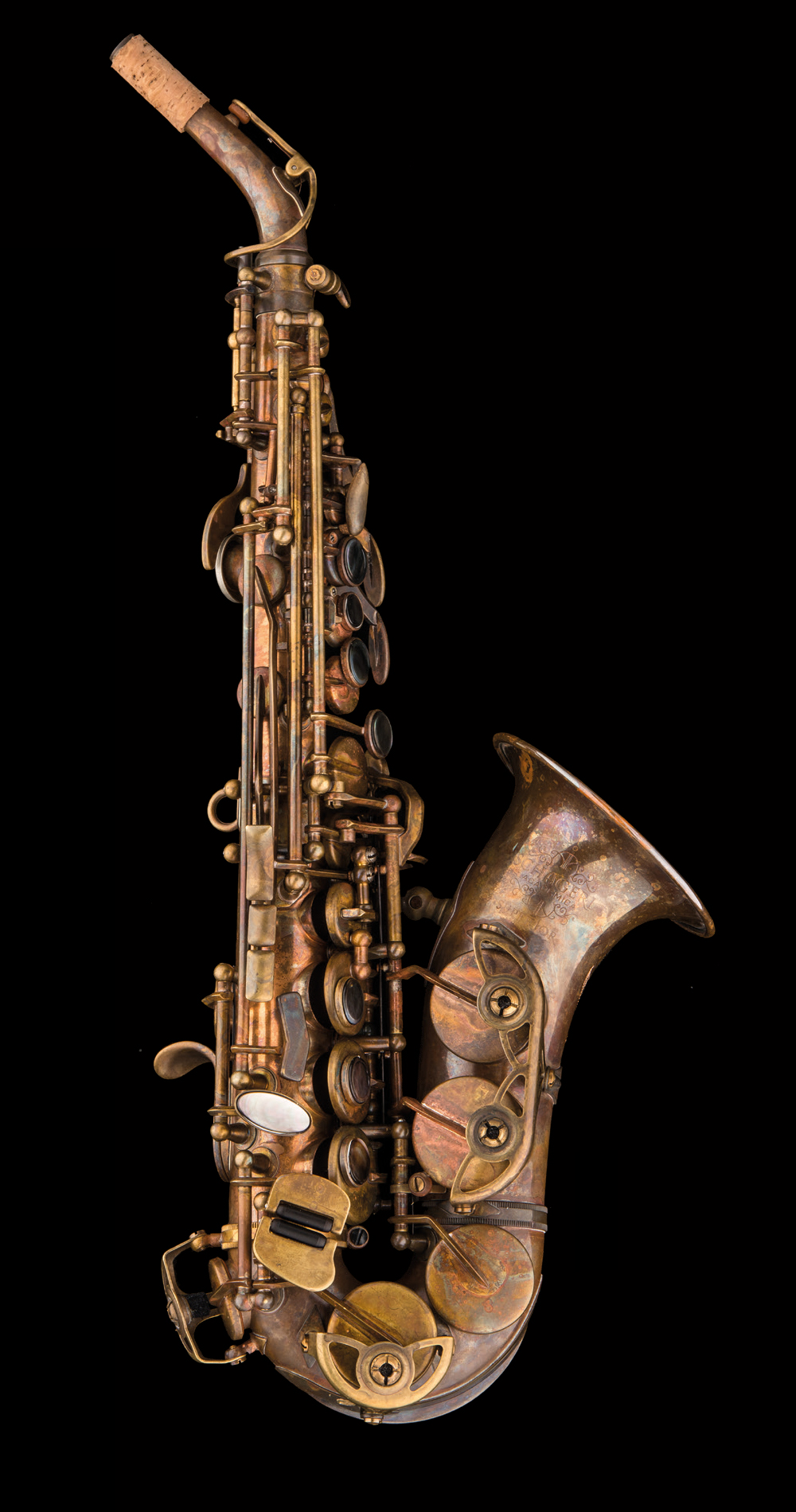Schagerl Superior 1VB Curved Bb Soprano Saxophone – Vintage finish