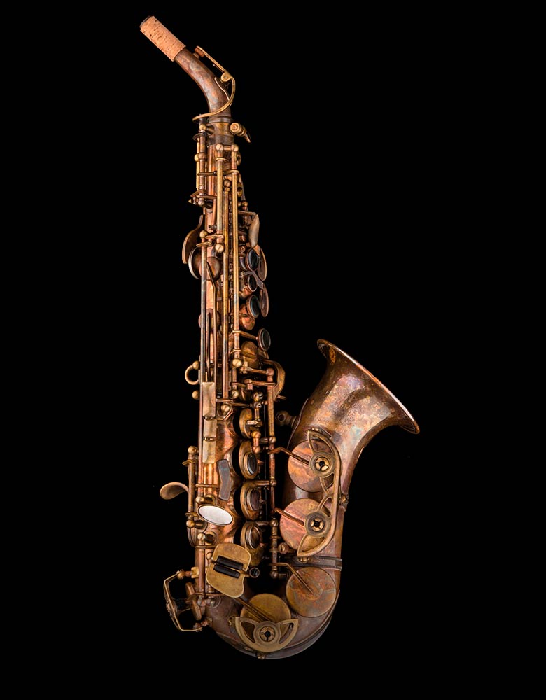 Schagerl Superior 1VB Curved Bb Soprano Saxophone – Vintage finish